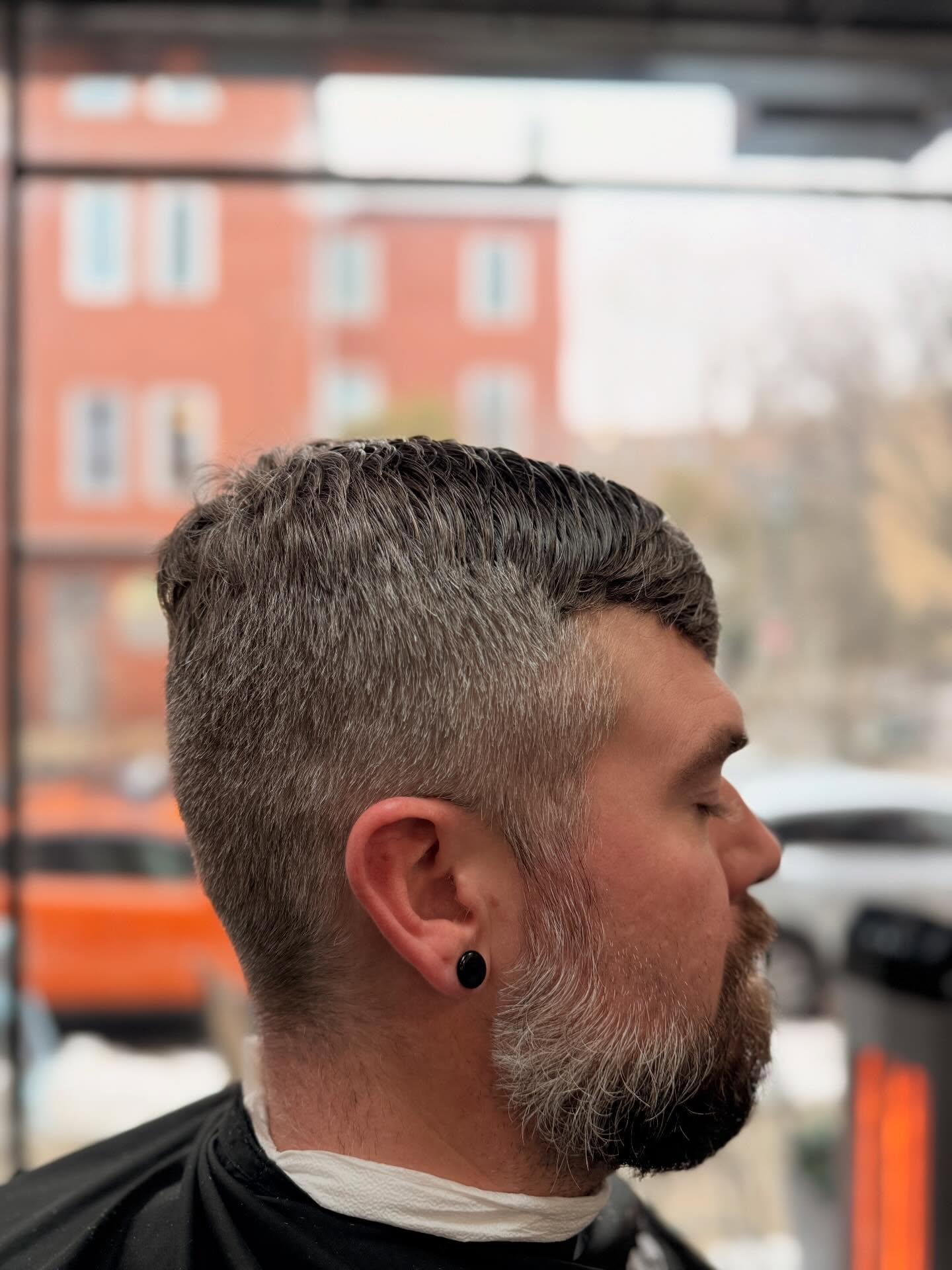 A finished haircut from the Pine Street shop
